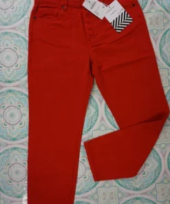 Free People x Sandrine Rose Red Jeans